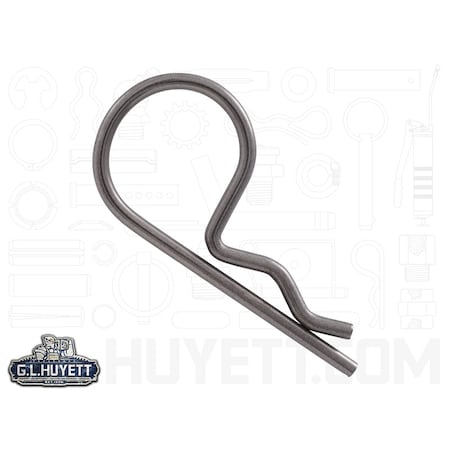 Huyett Bridge Cotter Pin, 0.092 in Dia, 1-7/8 in L, Stainless Steel, 1 PK BPS-2105/D